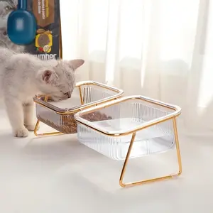 The transparent, three-dimensional cat and Kitten bowl is perfect for feeding and hydration – ideal pet supplies for cats, Animal Water Bowl