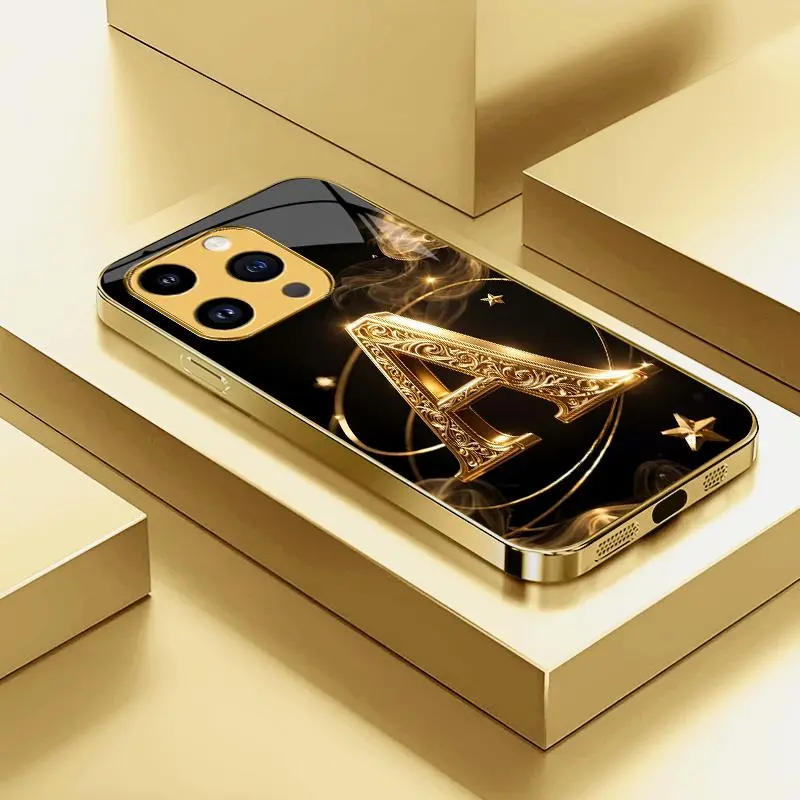 Suitable for [iPhone 14 Pro ] new phone case.2D printed pattern; not 3D/raised.A premium, minimalist style featuring full-coverage camera protection—choose your favorite letter now！YM99