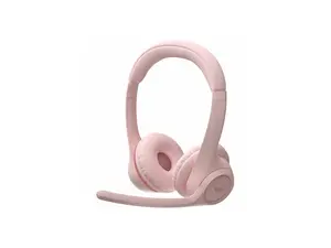 Logitech Zone 300 Wireless Bluetooth Headset With Noise-Canceling Microphone, Compatible with Windows, Mac, Chrome, Linux, iOS, iPadOS, Android - Rose
