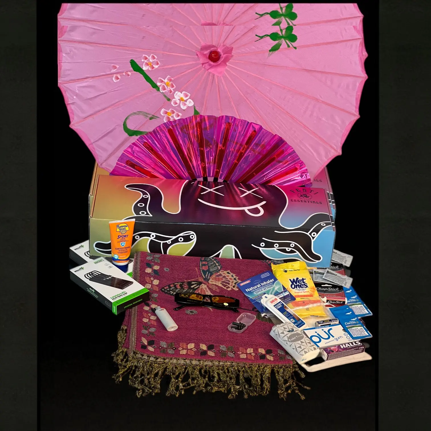 VIP Kit, Perfect Pack for Your Next Music Festival! Or give as a gift to the festival goer in your life! $84
