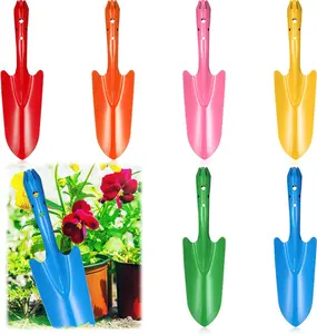 Mini Colorful Hand Digging Trowel Set Transplanting for Flower Soil Planting Succulent Kids Teens Men Gift Indoor, 6 Colors (6 Pcs,11 x 3 Inch)