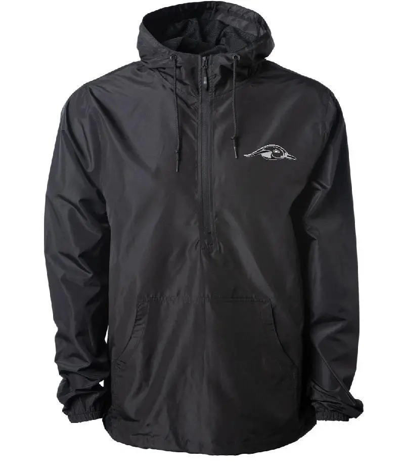 American Flyway Waterfowl Men's Lightweight Packable Windbreaker Jacket, Water-Resistant 1/4 Zip Polyester Pullover with Hood, Tops