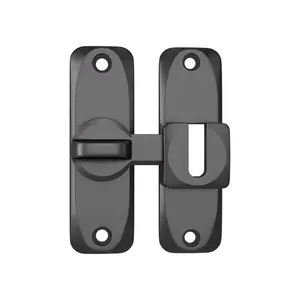 90/180 Degree Flip Door Lock, Home Security Sliding Door Latch, Secure Latch Closure, Small Door Lock, Zinc Alloy Anti-Theft Lock, Hardware Door Stopper, Sturdy Lock
