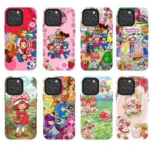 "Strawberry Sweetheart" Phone Case — Drop-Resistant & Stylish | Suitable for iPhone 11–17 Pro Max/Plus and Samsung Galaxy S23–S25