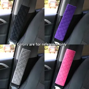 Car Seat Belt Protector - Soft Shoulder Support Pad for Enhancing Driving Comfort, Car Comfort Accessories | Fashion Car Accessories Decoration | Soft Shoulder Pad, Seat Belt Cover, Car Interior Accessory