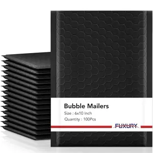 Gold/Black bubble mailer