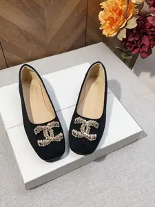 Classic Square Toe Flat Shoes, Soft Faux Fur + Sparkling Rhinestones, & Nude Colors, Comfortable All-Day Wear, Versatile for Work & Outing