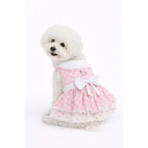 Polka Sweet – Dog Dress with Matching Leash