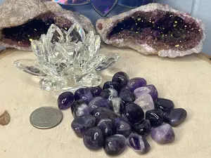 Chevron Amethyst Medium Tumbles