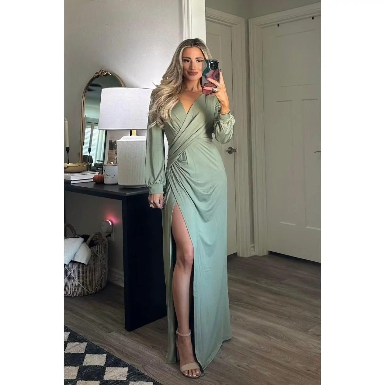 Women's Casual Sage "Love at First Sight" Sit Maxi Dress - TikTok Shop Women's Casual Sage "Love at First Sight" Sit Maxi Dress - TikTok Shop