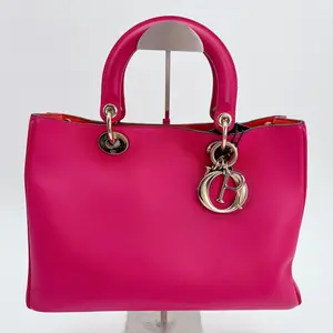 Pre-owned Dior Diorissimo Tote Pink Small