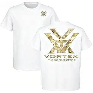Vortex Camo Style The Force of Optics Camo T-shirt, Outdoors Hunting Gear, Unisex Short Sleeve Casual 100% Cotton, Made in USA