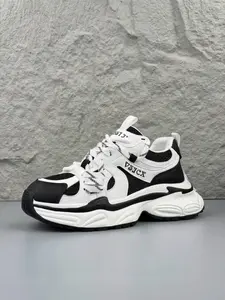 New Men's Shoes Lightweight Breathable Mesh Thick Sole Sport Casual Versatile Dad Sneakers Flat Bottom Trendy Footwear