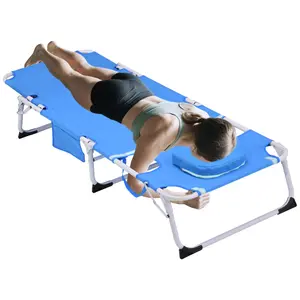 3-in-1 Sun Tanning Chair with Face Hole,Adjustable 5-Position Folding Laying Out Chairs for Tanning,Outdoor Face Down Beach Lounger Sun Bathing Lounge Chair for Pool Deck Patio