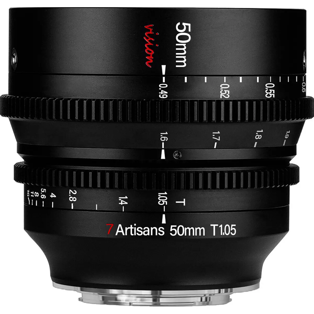 7artisans Photoelectric 50mm T1.05 Vision Cine Metal Camera Lens for Fujifilm X Mount, Black