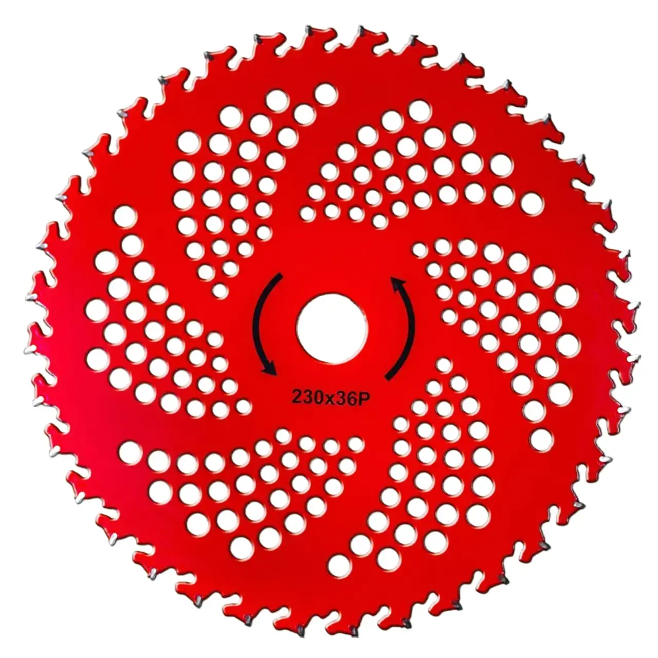 9-inch  Blade Brush Cutter Attachment, 1-Piece 36T Red Weed Wacker Trimmed Head Adapter, Compatible with Husqvarna, Stihl, Fsx Lawn Mowers moss removal carbide tip accessory electric trimmer