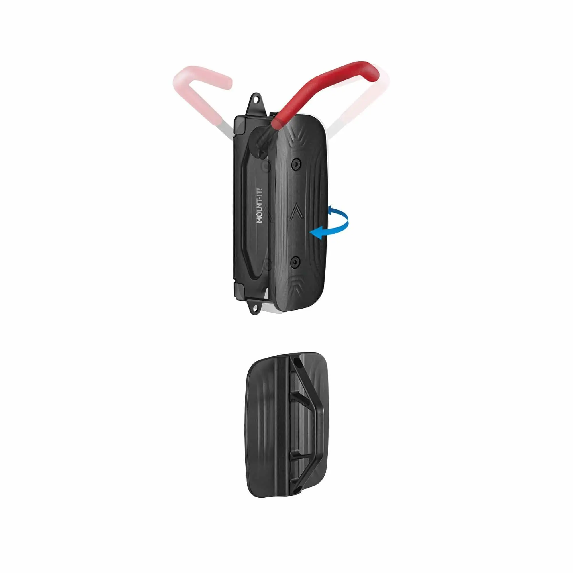 Mount-It! Vertical Bike Wall Mount for Mountain Ebike - Universal Compatibility Bike Mount, No Heavy Lifting Required, 66 lbs Weight Capacity, 3.5" Max Tire Width, Adjustable Angle, Compact Design