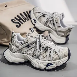 Brand GGOR Sneakers, Four Seasons New Fashion Versatile Dad Shoes Sports Casual Shoes Outdoor Running Shoes