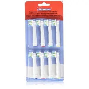 PURSONIC  Floss Action Replacement Brush Heads for Oral B - Pack of 8