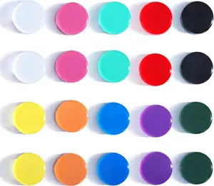 Fridge Magnets, 20PCS Ten Colors Strong Small Heavy Duty Magnets - Mini Round Refrigerator Magnets for Whiteboard Kitchen Office - Cute Decorative Magnet for Locker Classroom Home Organization
