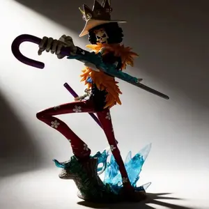 One Piece Brook Figure 33cm Anime Collectible for Desktop Decoration Ideal Gift for Fans Highly Detailed Design