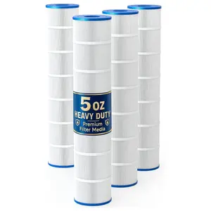 C5030 Pool Filter Cartridges, Compatible with Hayward SwimClear C5020, C5025, C5030,5oz Heavy Duty Fabric Replace PA131, CX1280XRE, 4 Pack