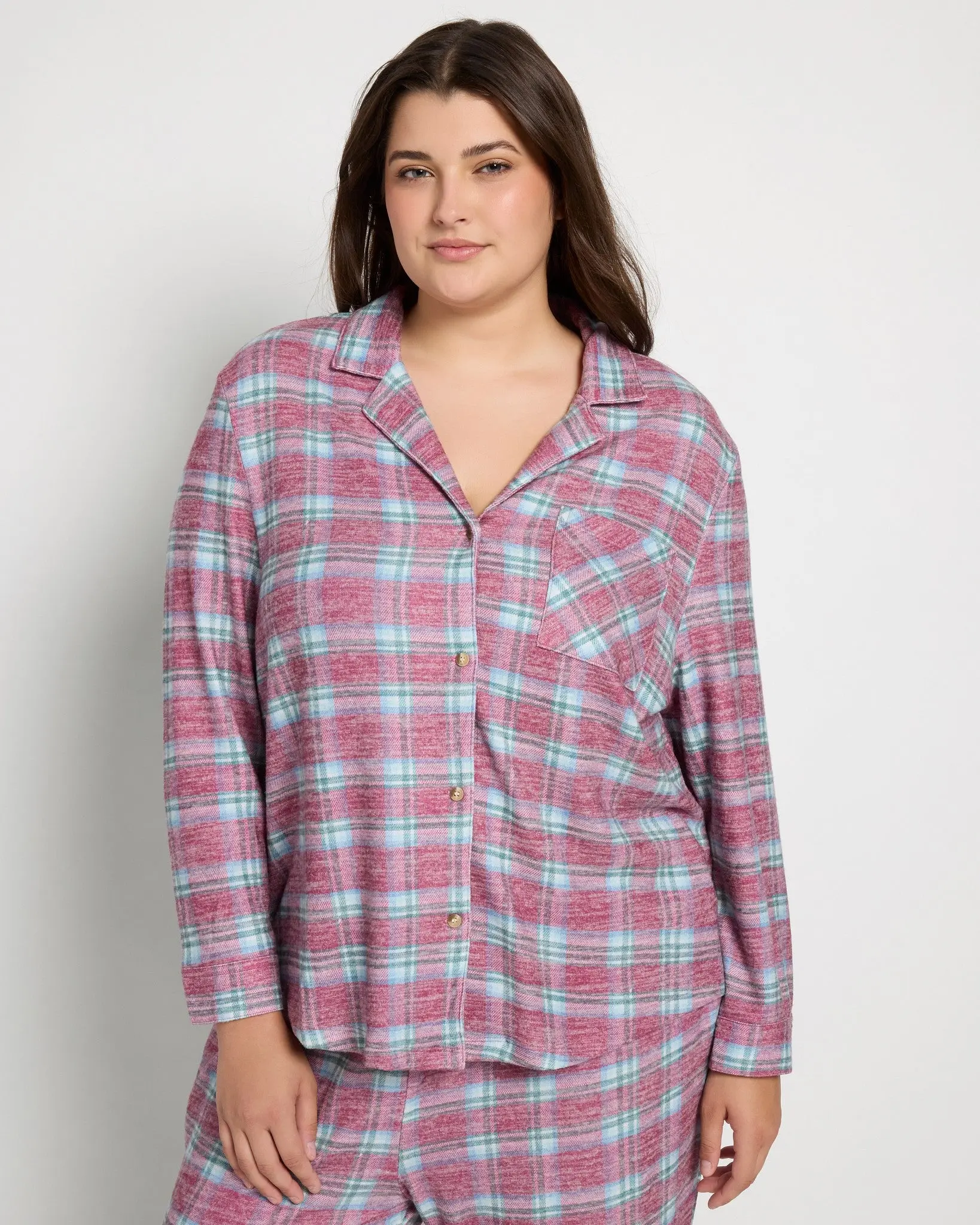 Plus Size Cat Nap Pajama Shirt