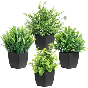 Artificial Potted Plant, 1 Count Mini Faux Plant with Pot, Decorative Plant for Home Office Desk, Home Decor Supplies, Room Decor, Fruit, Fake Indoor Plants, House Plants Decor