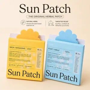 Sun Patch Natural Pain Relief Patches | Unique Scents like Lavender, Daily muscle comfort, Natural Ingredients, Vegan, Long-Lasting Relief, Effective For Menstrual Cramps, Perfect Gift DealsForYouDays