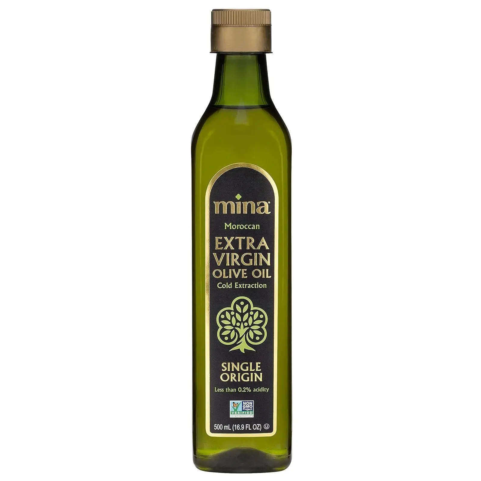 Olive Oil Extra Virgin 16.9 Fl Oz, New Harvest, Polyphenol Rich Olive Oil for Cooking, Moroccan Extra Virgin Olive Oil, Single Origin Olive Oil, Cold Extraction, Less than 0.2% Acidity, 500 ml