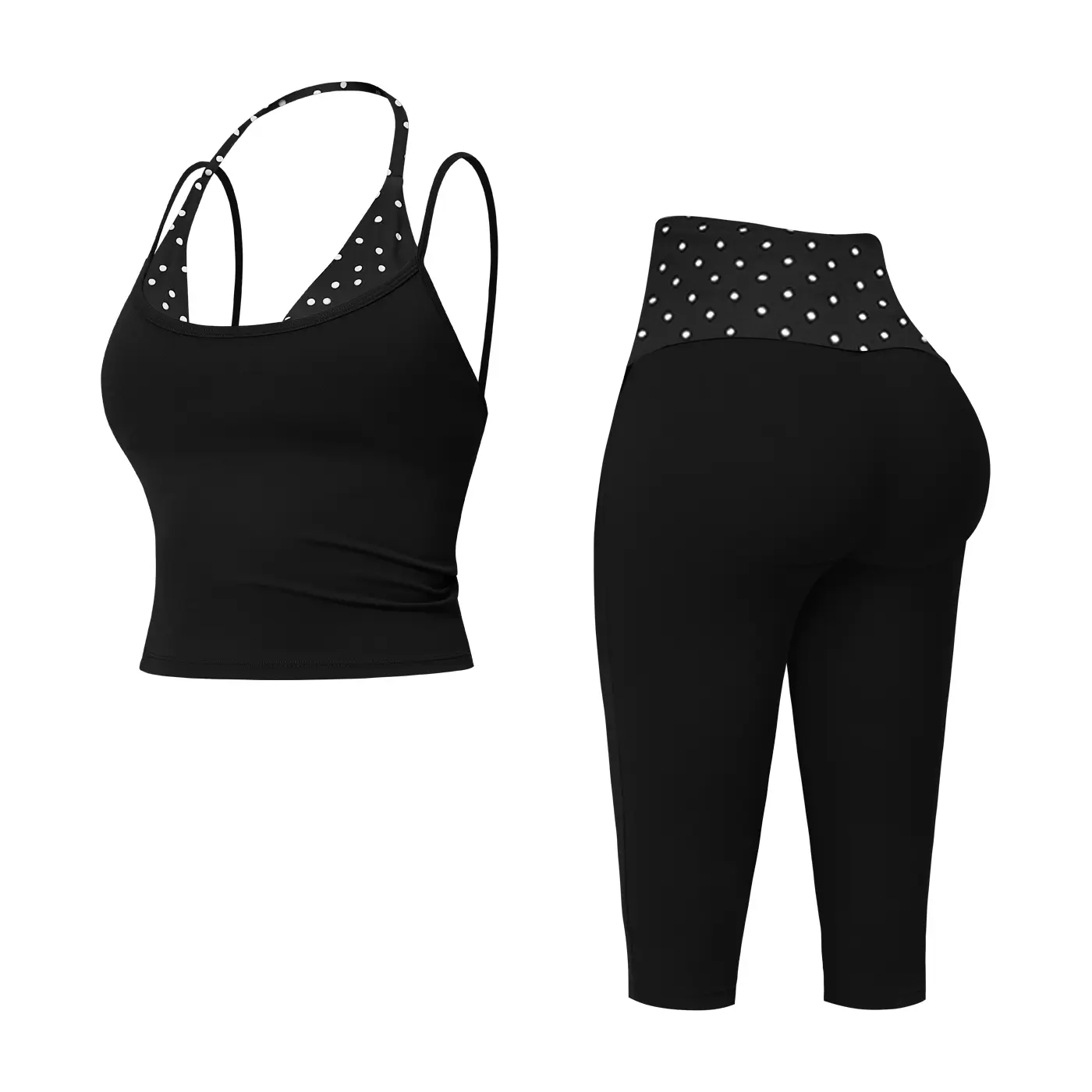 Black and white polka dots