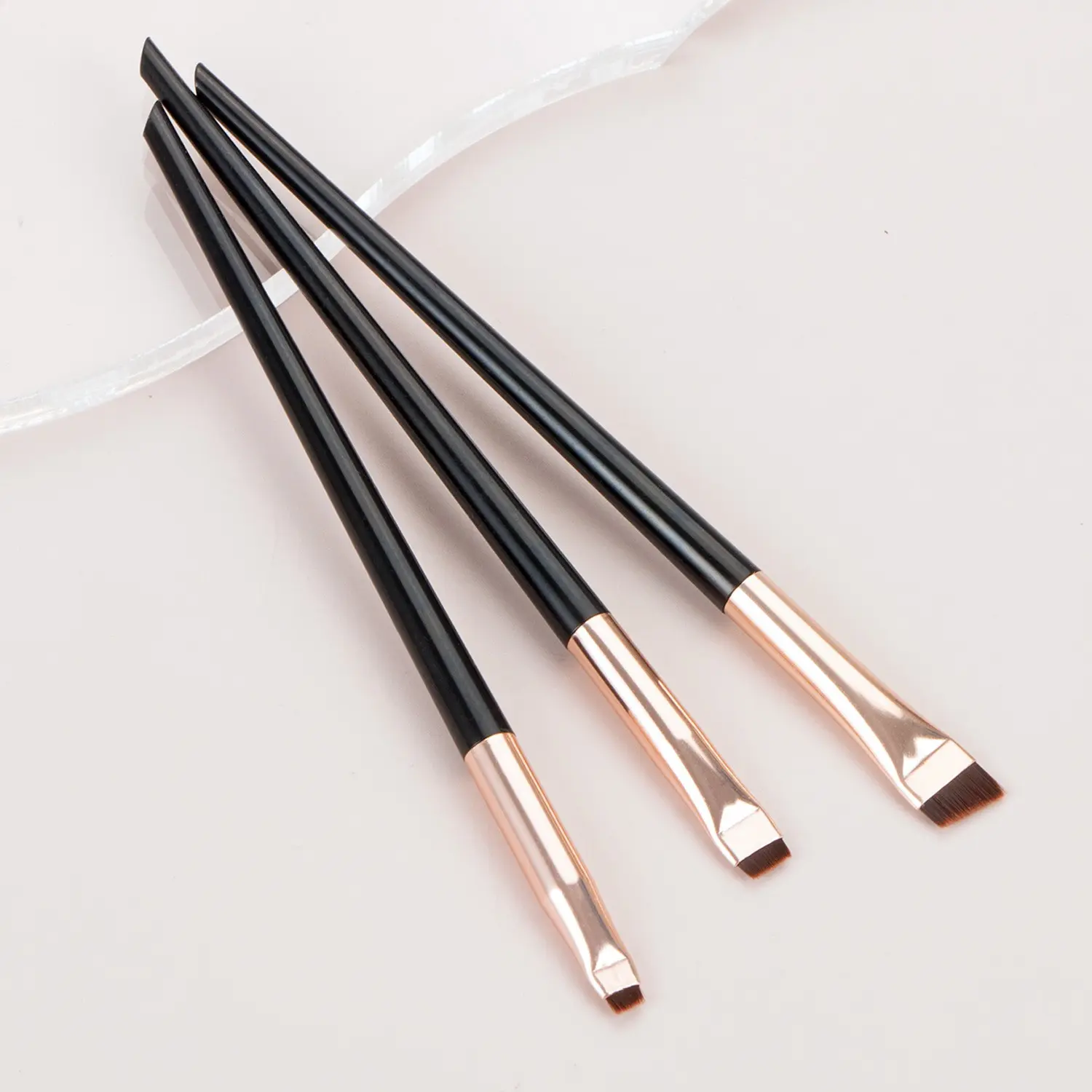 Edge Eyeliner Brush, Angled Brow Brush, Contour Eyeliner Brush, Ultra-Thin Shadow Brush, Makeup Tools for Precision Application, Cosmetic Brush Set