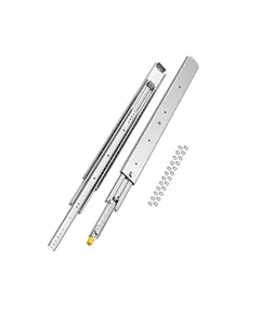 VEVOR Set of Two Drawer Rails, Summervibes,Summervibes, Sizes Ranging from 16 to 60 inches, Capable of Supporting 500 lbs, Equipped with Locking Mechanism and Ball Bearing Side Mount