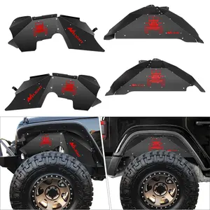 Nilight Front & Rear Inner Fender Liners Wheel Cover Fit for 2007 2008 2009 2010 2011 2012 2013 2014 2015 2016 2017 2018 Wrangler JK JKU 4WD (4-Door/2-Door)
