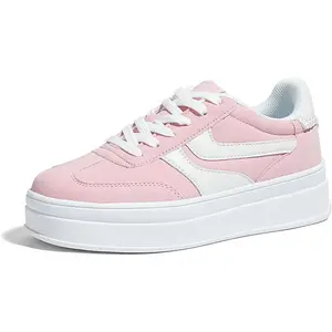 Platform Sneakers for Women Fashion Retro Thick Rubber Gum Sole Comfortable Tennis Skate Trainer Classic Walking Shoes Casual Streetwear