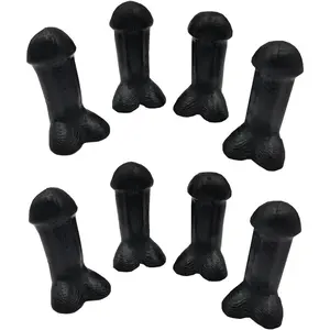 8 Pcs Prank Tire Valve Stem Caps, Tire Air Caps Wheel Accessories Universal for Cars,Trucks,Motorcycles,SUV (Black)