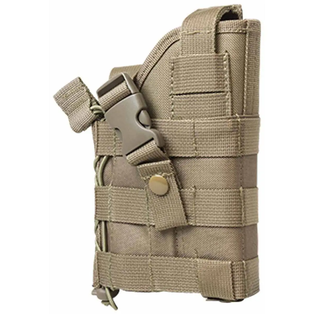 NcSTAR Vism Unisex Ambidextrous Modular MOLLE Holster - Functional Outdoor Hunting Holster for Full/Compact Semi-Autos, Compatible with Tactical Flashlights/Lasers, Tan