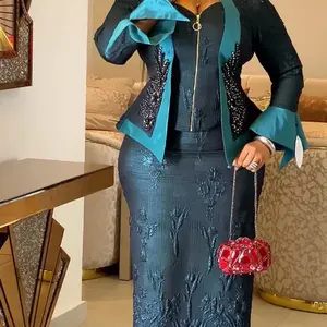 Aso Ebi Skirt & Blouse (Peplum / Corset Style Set)