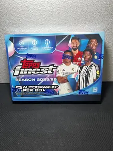 One (1) Single Hobby pack From A 2025/2026 Topps Finest UEFA Soccer Hobby Box (10 Cards Per pack)