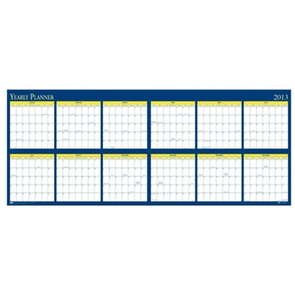 House of Doolittle Yearly Laminated Planner Calendar for Office Organization