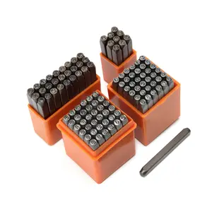WUTA Alloy Stamp Set 27/36PCs & 37PCs - Alloy Steel Number & Letter Stamping Punch Kit for Leather, Jewelry, Metal & More - Vintage Embellishment