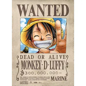 One Piece - Monkey D. Luffy Wanted Wall Scroll