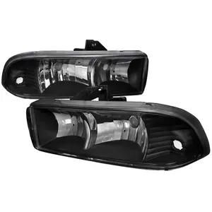 1998-2004 Chevrolet S10/Blazer Factory Style Headlights (Matte Black Housing/Clear Lens)
