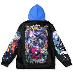 Rimuru Tempest V4 That Time I Got Reincarnated as a Slime Streetwear Hoodie - Ape Zip Hoodie - Hoodies Japanese Anime Style Zip Up Hooded Sweatshirts Men Women Fashion Y2k Oversized Pullovers