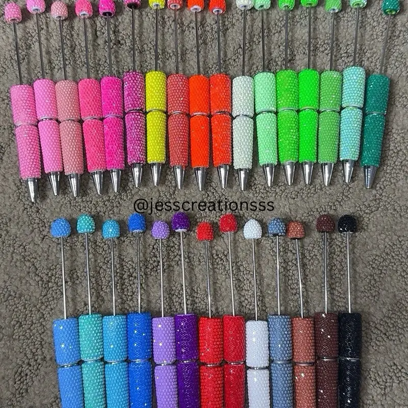 10PC Mix Jelly Colored Beadable Pens
