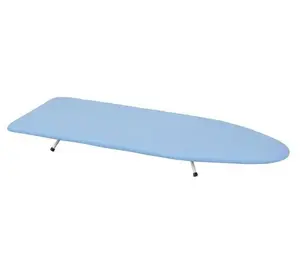 Collapsible Space Saving Tabletop Ironing Board with Folding Legs - Blue, Compact Design for Versatile Use
