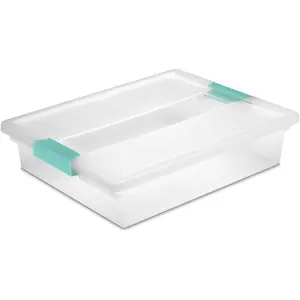 6-Pack Clip Box, Clear Storage for Crafts, Supplies and Office Items, Large