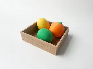 Mom's Fruit Fidget Garden Set on a Square Plate - Articulated Fruit Fidgets for Tabletop Tactile Play & Stress Relief