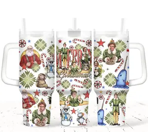 Candy Canes, Syrup & Christmas Cheer  40oz Holiday Hype Tumbler