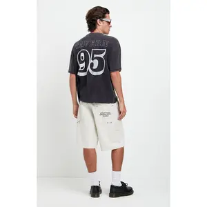 Pacsun Men's Parker Baggy Jean Shorts Carpenter Cream